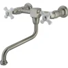 Kingston Brass Heritage 2-Handle Cross Wall Mount Bathroom Faucet