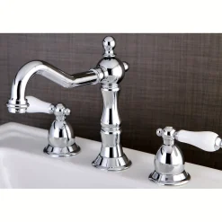 Kingston Brass Heritage 2-Handle 8-Inch Widespread Bathroom Faucet