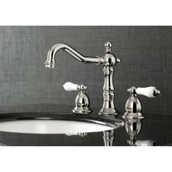 Kingston Brass Heritage 2-Handle 8-Inch Widespread Bathroom Faucet