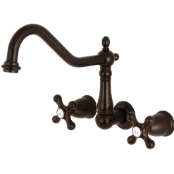 Kingston Brass Heritage 2-Handle Wall Mount Tub Filler