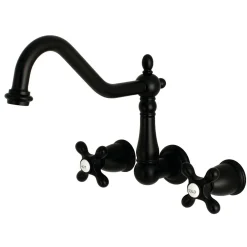 Kingston Brass Heritage 2-Handle Wall Mount Tub Filler