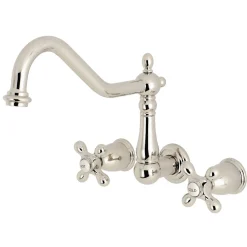 Kingston Brass Heritage 2-Handle Wall Mount Tub Filler
