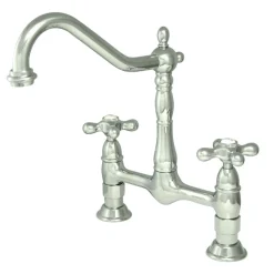 Kingston Brass Heritage 2-Hole Kitchen Bridge Faucet