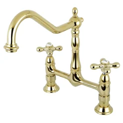 Kingston Brass Heritage 2-Hole Kitchen Bridge Faucet