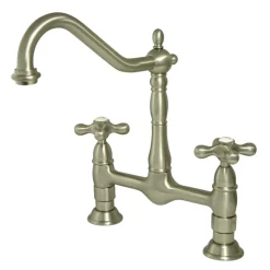 Kingston Brass Heritage 2-Hole Kitchen Bridge Faucet