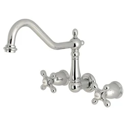 Kingston Brass Heritage 3-Hole Wall Mount Kitchen Faucet