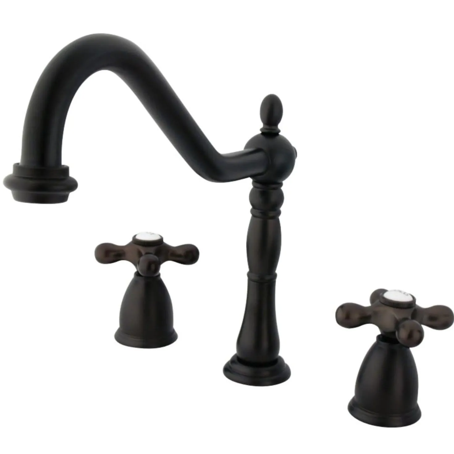 Kingston Brass Heritage 3-Hole Widespread Kitchen Faucet
