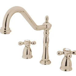 Kingston Brass Heritage 3-Hole Widespread Kitchen Faucet