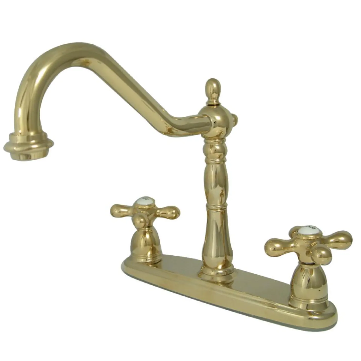 Kingston Brass Heritage 3-Hole Widespread Kitchen Faucet