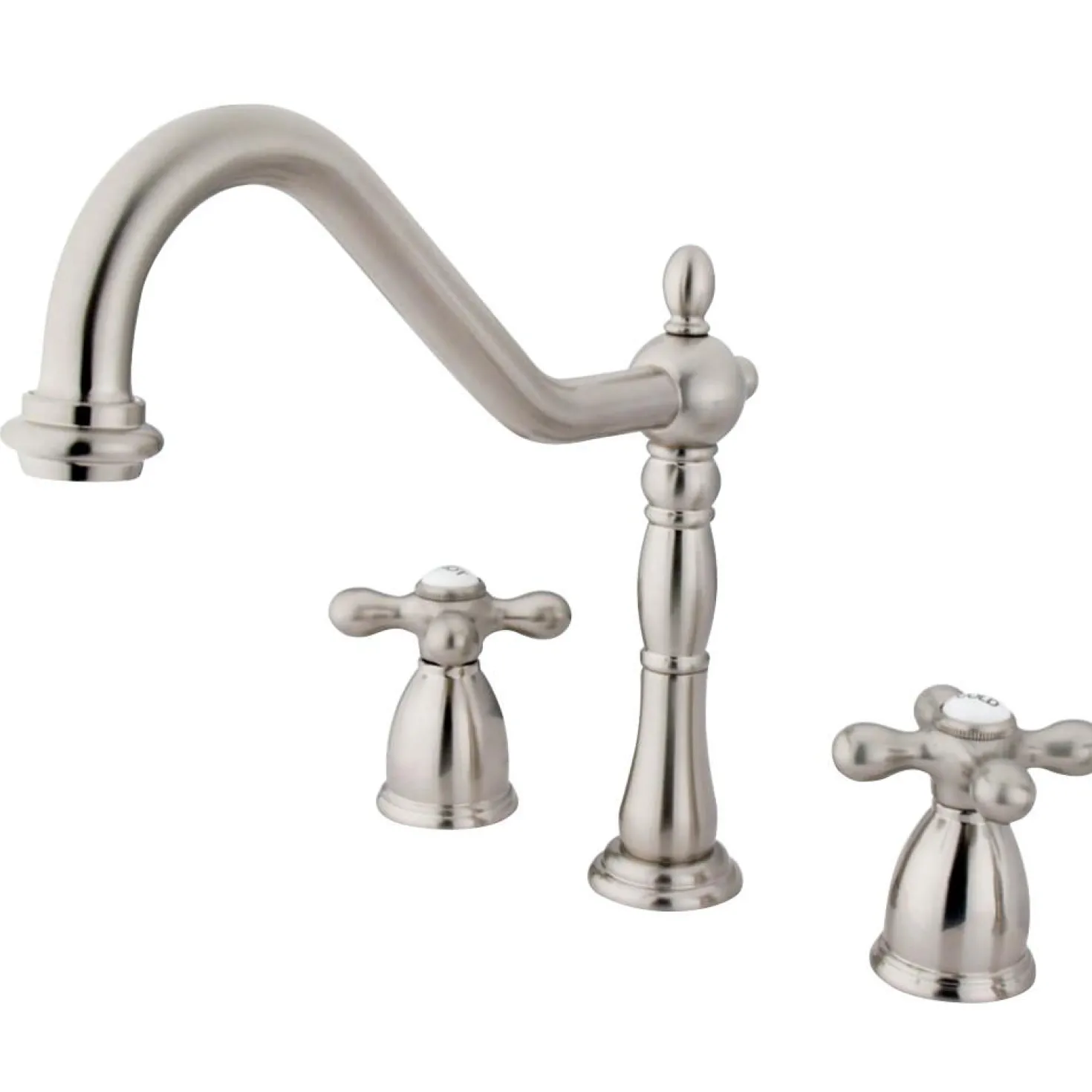 Kingston Brass Heritage 3-Hole Widespread Kitchen Faucet