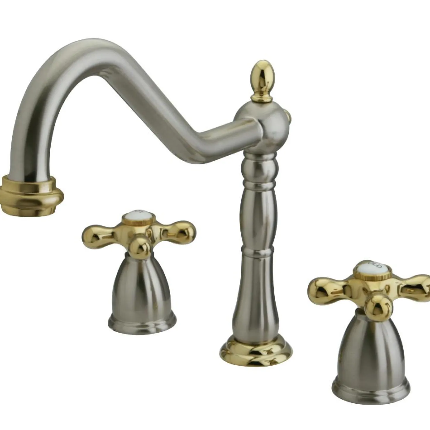 Kingston Brass Heritage 3-Hole Widespread Kitchen Faucet