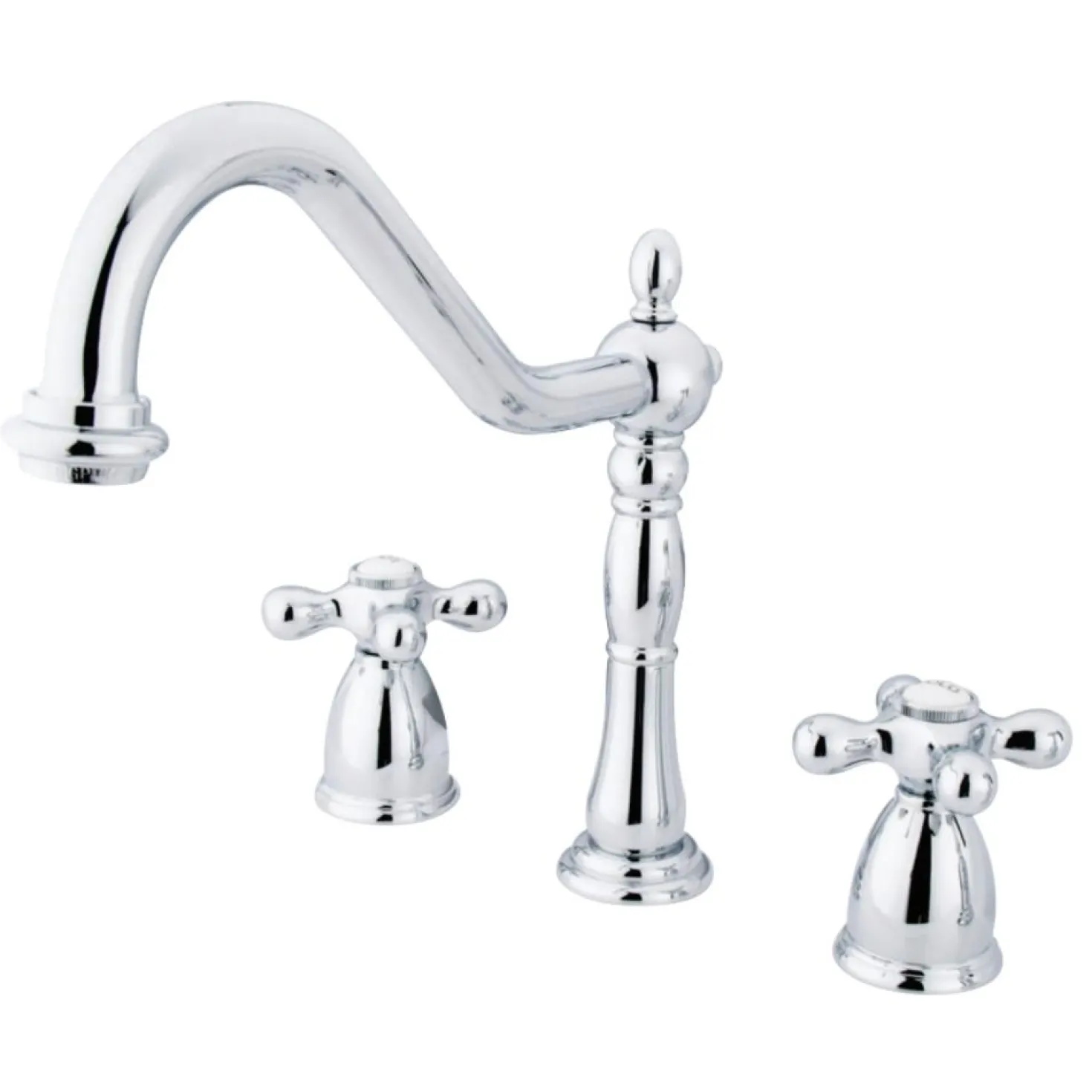 Kingston Brass Heritage 3-Hole Widespread Kitchen Faucet