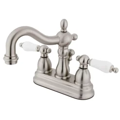 Kingston Brass Heritage 3-Hole 4-Inch Centerset Bathroom Faucet