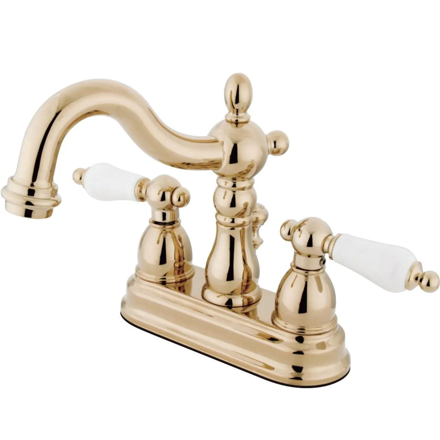 Kingston Brass Heritage 3-Hole 4-Inch Centerset Bathroom Faucet