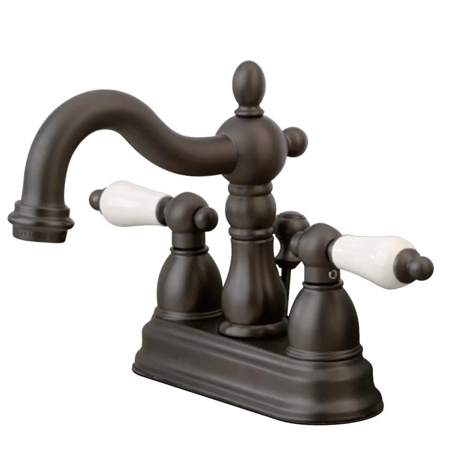 Kingston Brass Heritage 3-Hole 4-Inch Centerset Bathroom Faucet