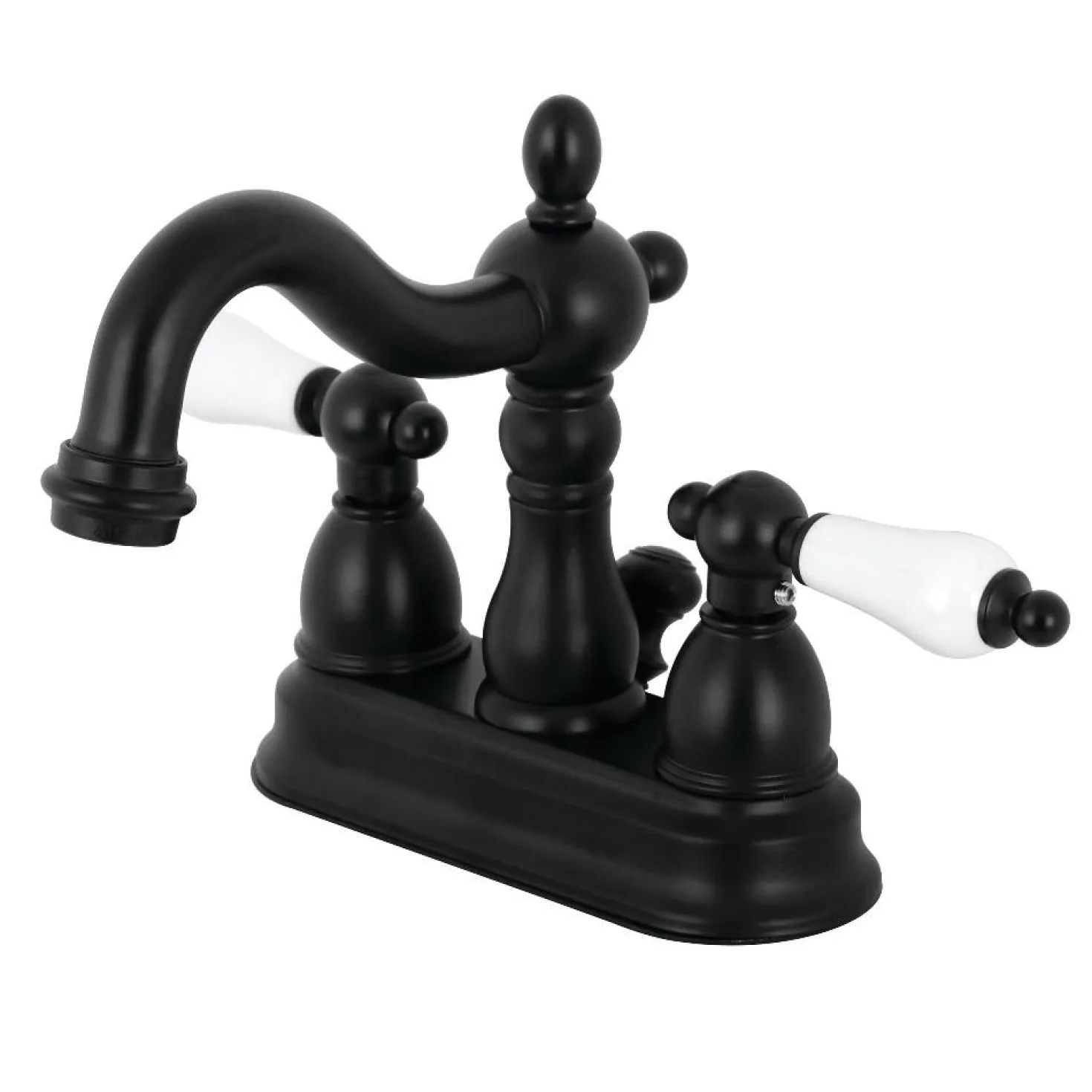 Kingston Brass Heritage 3-Hole 4-Inch Centerset Bathroom Faucet