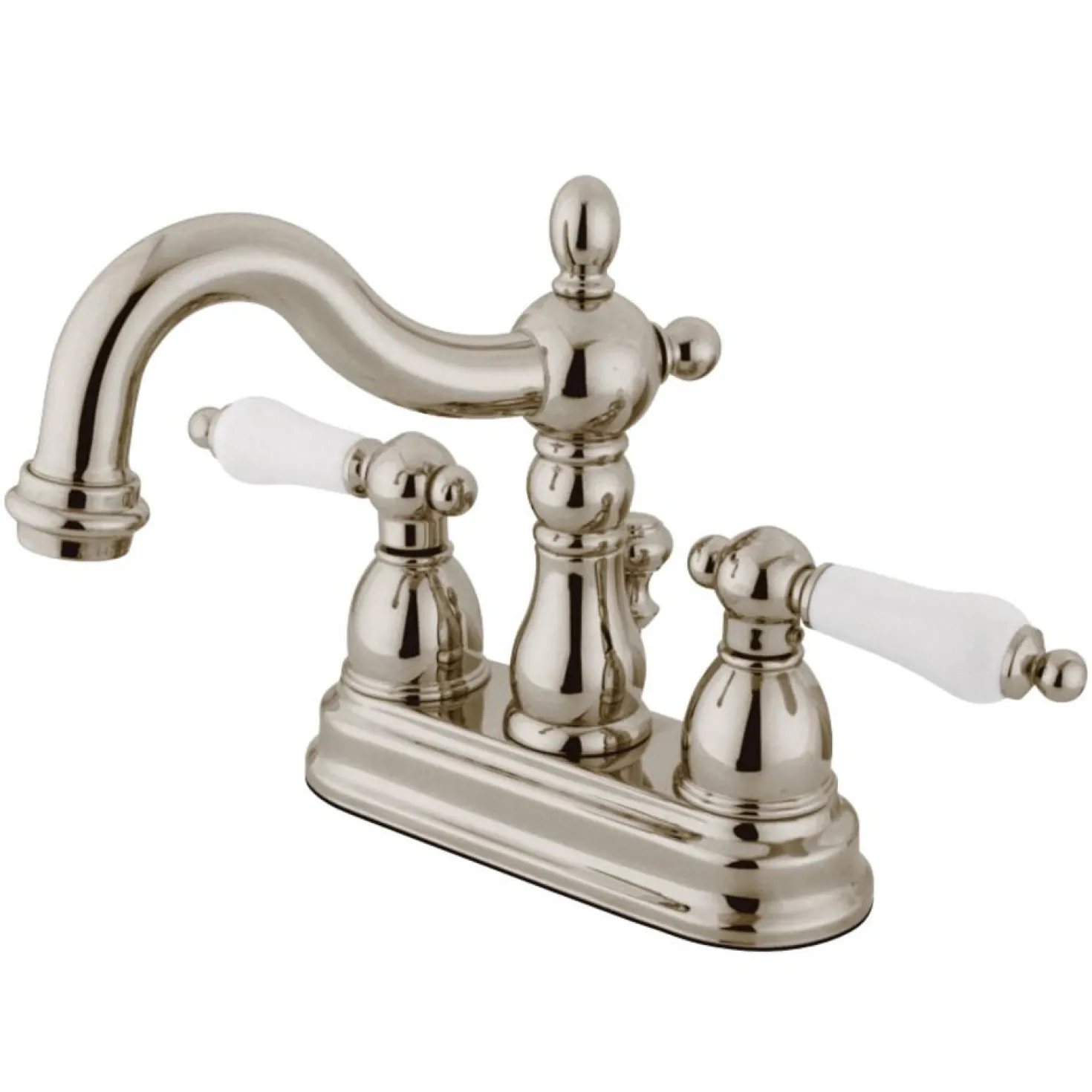 Kingston Brass Heritage 3-Hole 4-Inch Centerset Bathroom Faucet