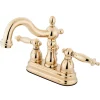 Kingston Brass Heritage 3-Hole 4" Centerset Bathroom Faucet