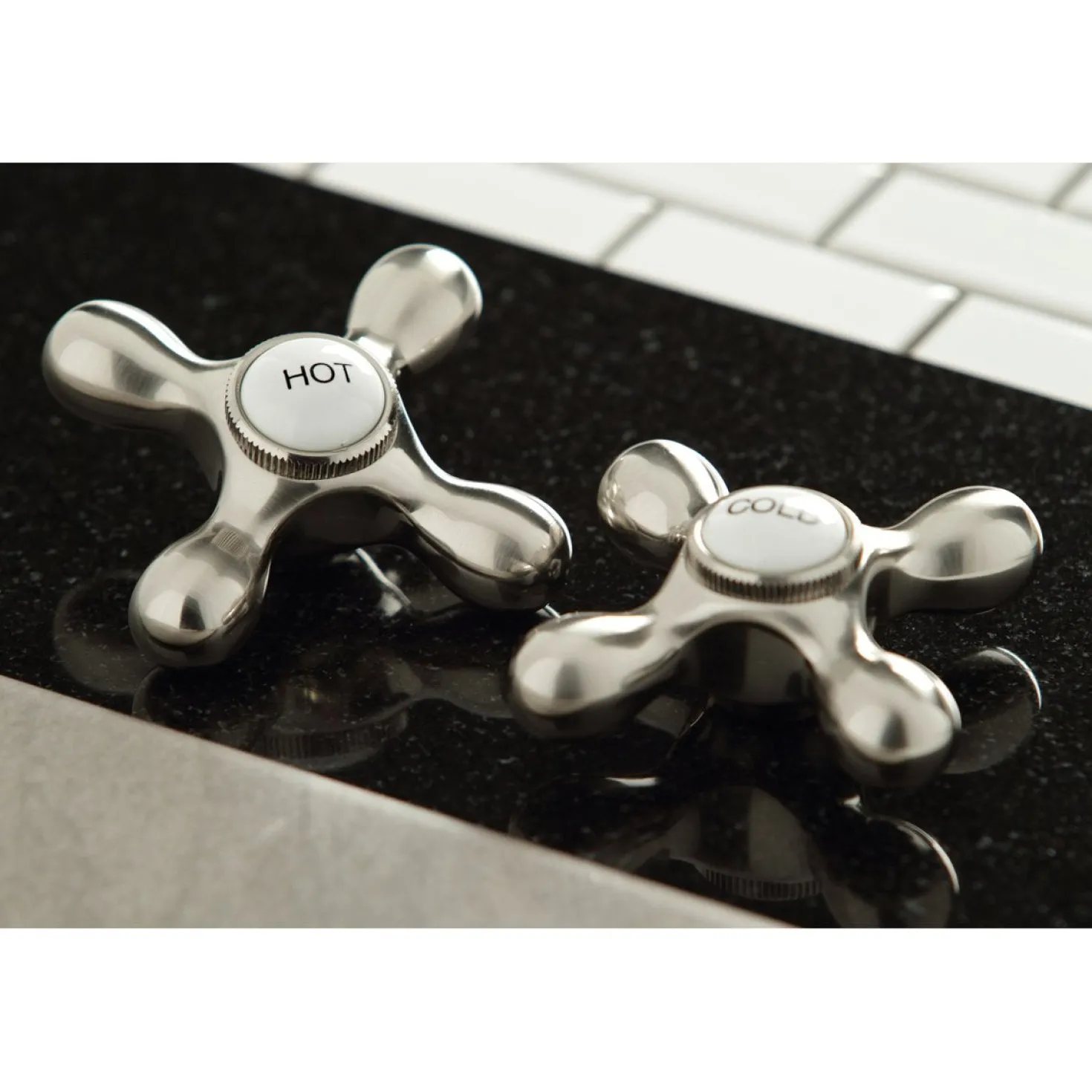 Kingston Brass Heritage 8-Inch Center Wall Mount Bathroom Faucet