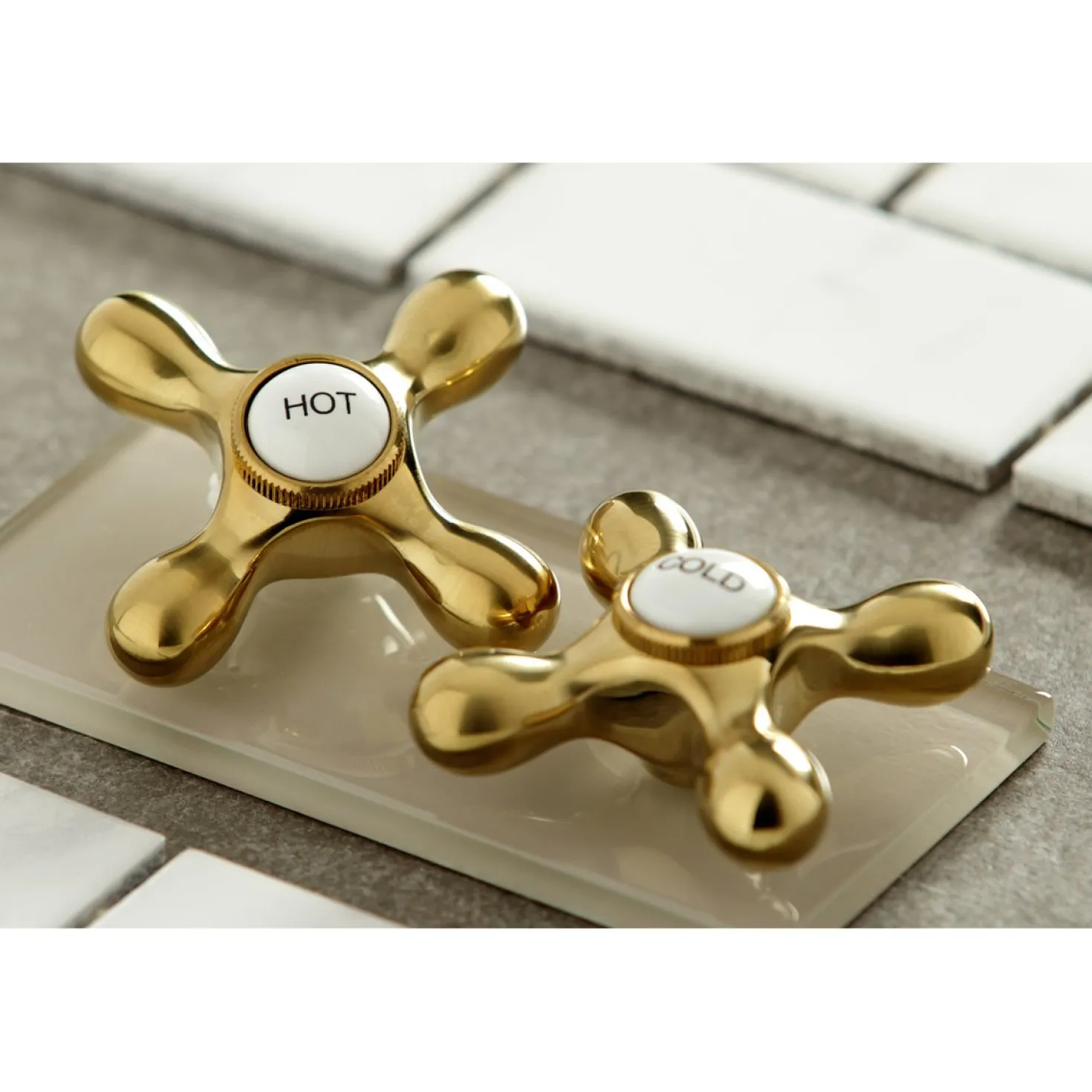 Kingston Brass Heritage 8-Inch Center Wall Mount Bathroom Faucet