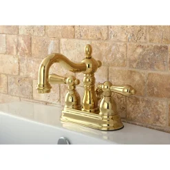Kingston Brass Heritage 4-Inch Centerset 3-Hole Bathroom Faucet