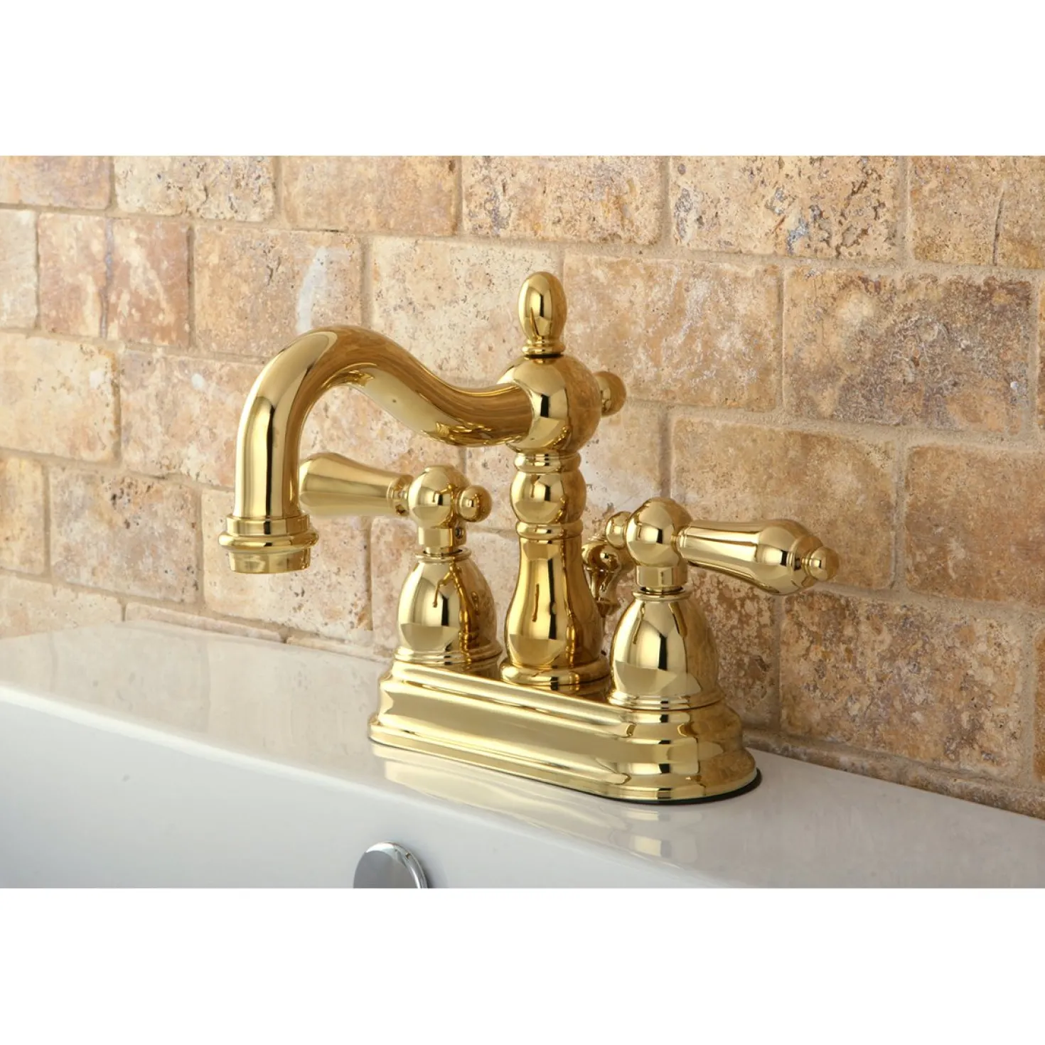 Kingston Brass Heritage 4-Inch Centerset 3-Hole Bathroom Faucet