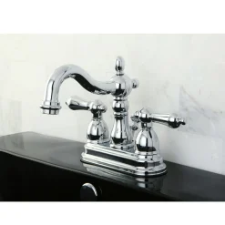 Kingston Brass Heritage 4-Inch Centerset 3-Hole Bathroom Faucet