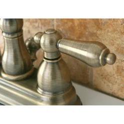 Kingston Brass Heritage 4-Inch Centerset 3-Hole Bathroom Faucet