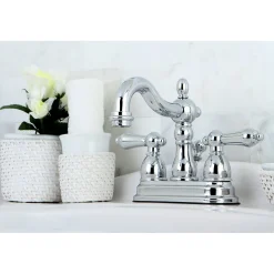 Kingston Brass Heritage 4-Inch Centerset 3-Hole Bathroom Faucet