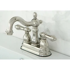 Kingston Brass Heritage 4-Inch Centerset 3-Hole Bathroom Faucet