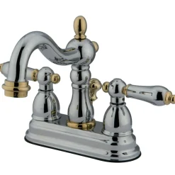 Kingston Brass Heritage 4-Inch Centerset 3-Hole Bathroom Faucet