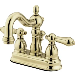 Kingston Brass Heritage 4-Inch Centerset 3-Hole Bathroom Faucet