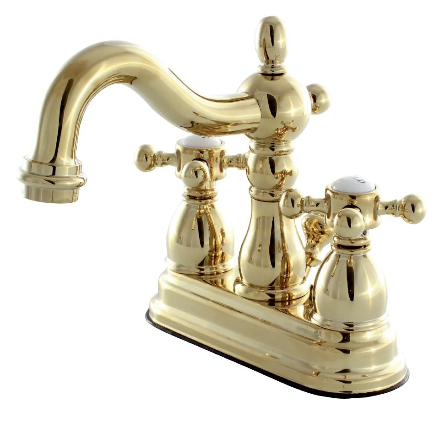 Kingston Brass Heritage 4-Inch Centerset Deck Mount Bathroom Faucet