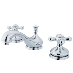 Kingston Brass Heritage 8-Inch Widespread Deck Mount Bathroom Faucet