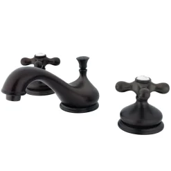 Kingston Brass Heritage 8-Inch Widespread Deck Mount Bathroom Faucet