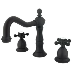 Kingston Brass Heritage 8-Inch Widespread Cross-Handle Bathroom Faucet
