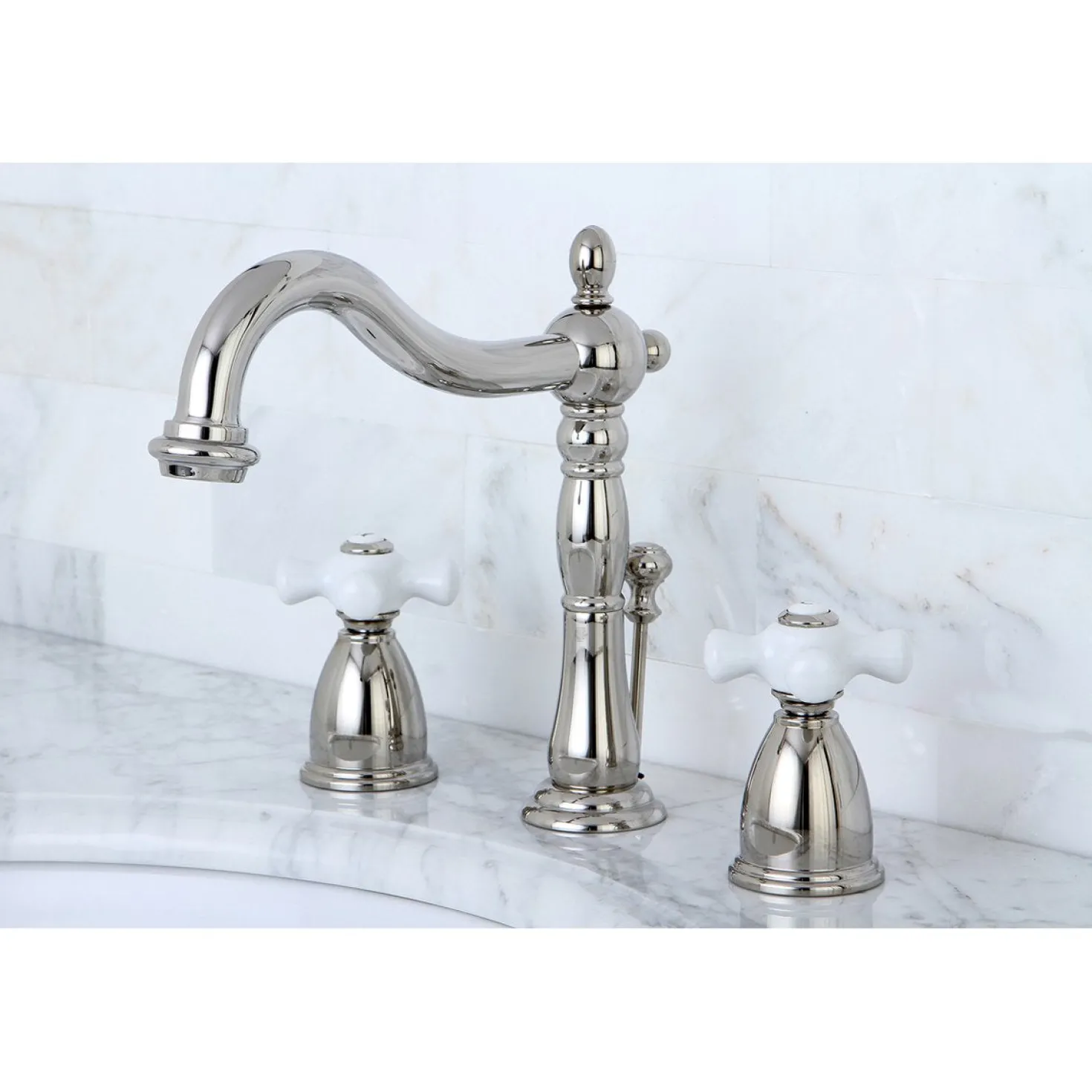 Kingston Brass Heritage 8-Inch Widespread 3-Hole Bathroom Faucet