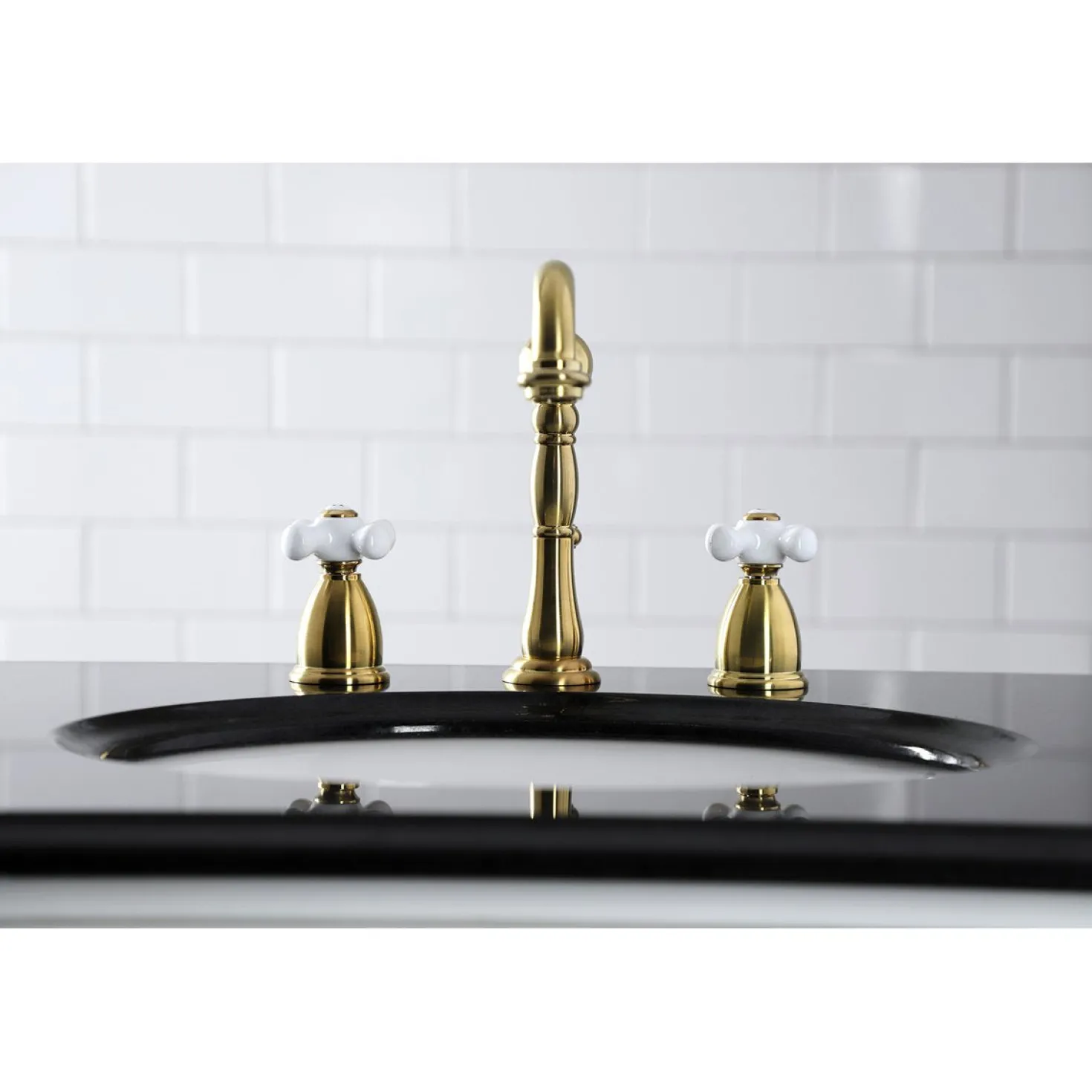 Kingston Brass Heritage 8-Inch Widespread 3-Hole Bathroom Faucet