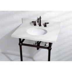 Kingston Brass Heritage 8-Inch Widespread Bathroom Faucet