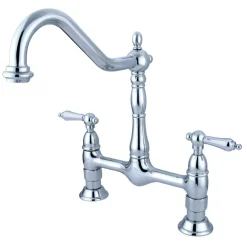 Kingston Brass Heritage Kitchen Bridge Faucet