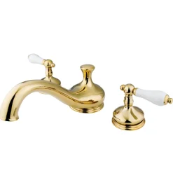 Kingston Brass Heritage Lever-Handle Roman Tub Filler