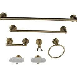 Kingston Brass Heritage 7 Piece Bathroom Accessory Set