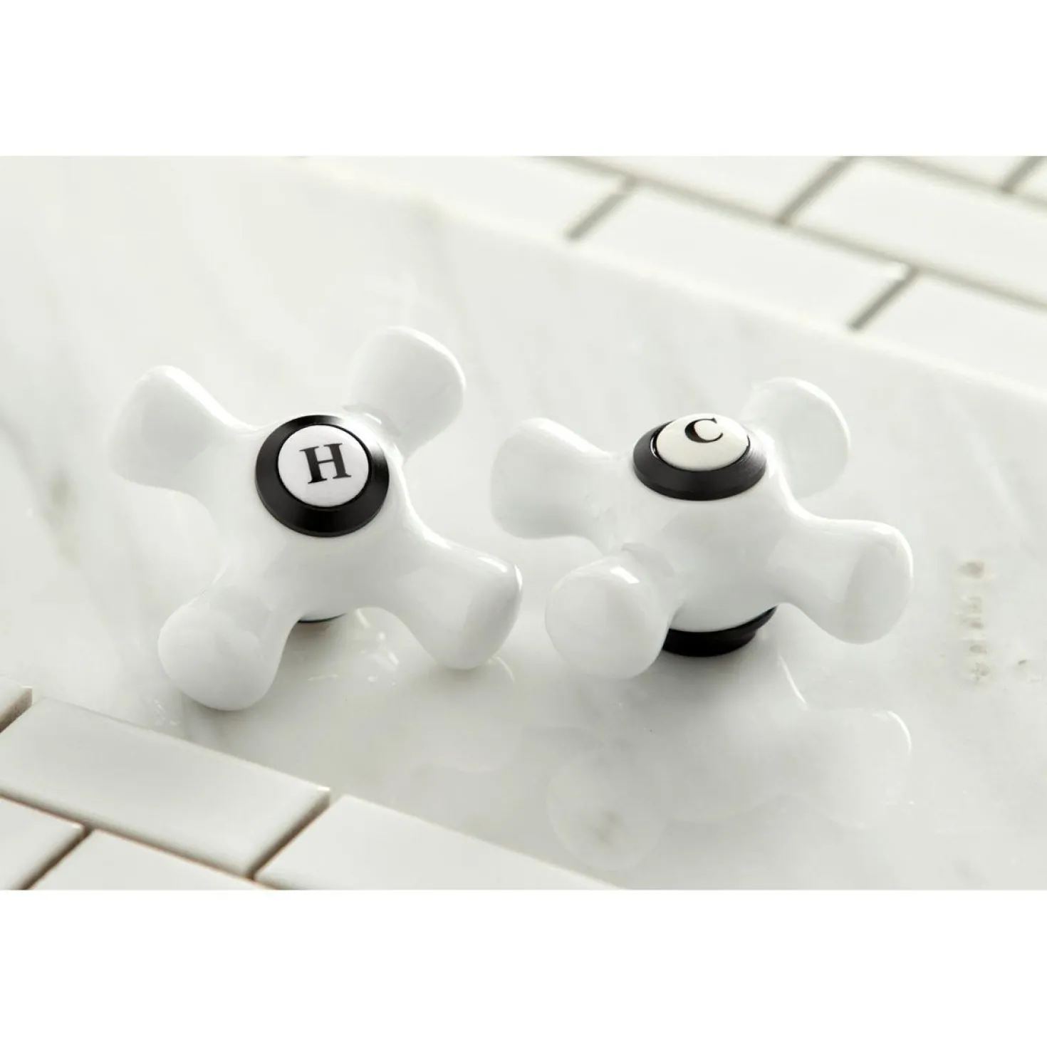 Kingston Brass Heritage Two Handles Wall Mount Tub Filler