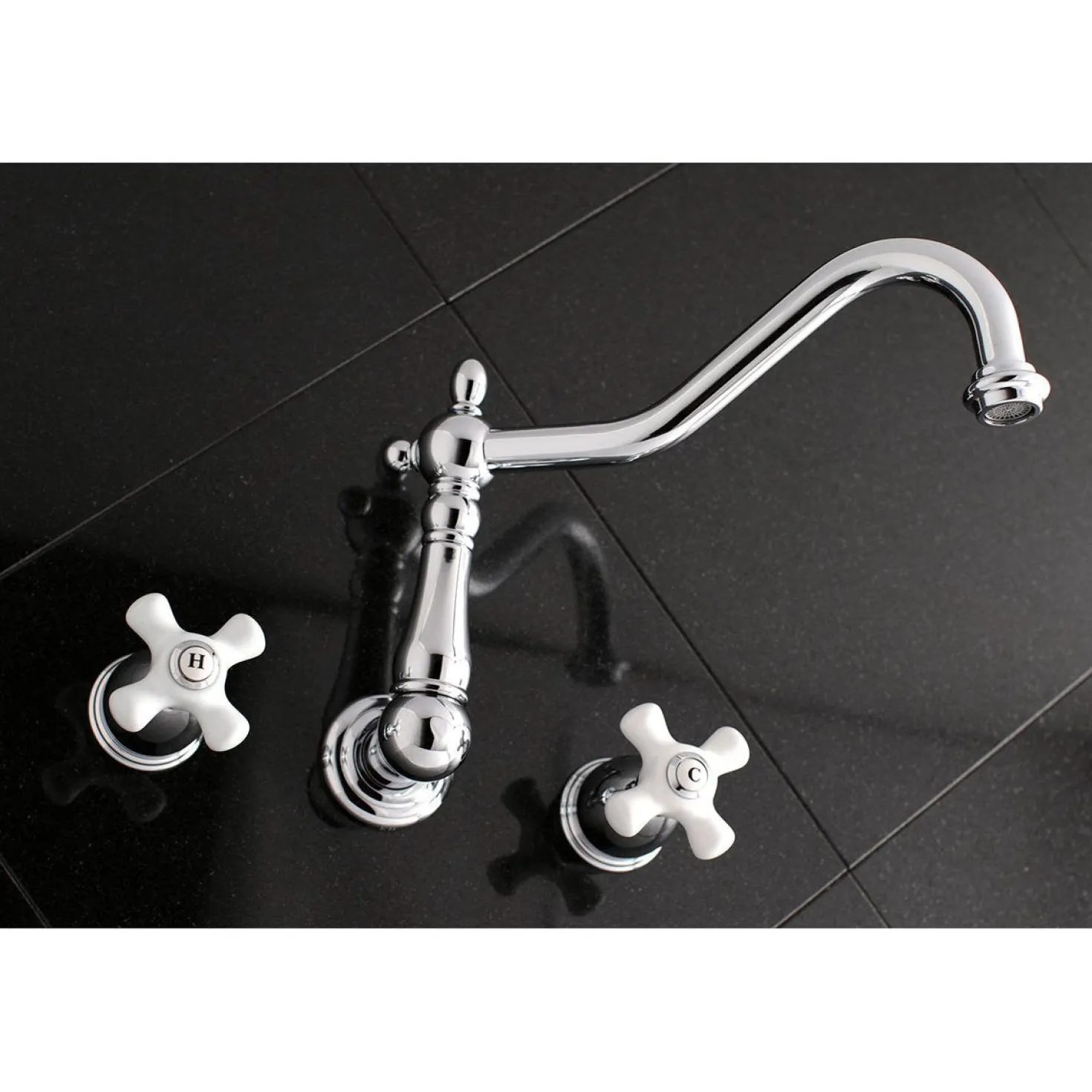 Kingston Brass Heritage Two Handles Wall Mount Tub Filler