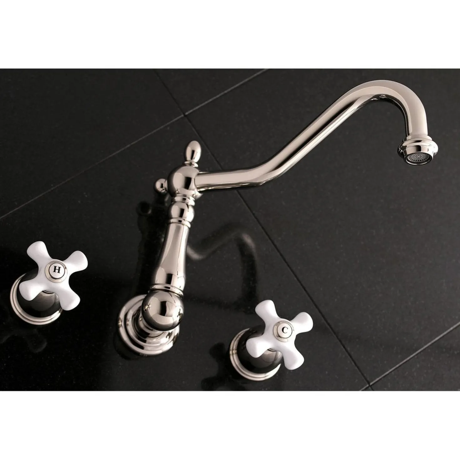 Kingston Brass Heritage Two Handles Wall Mount Tub Filler