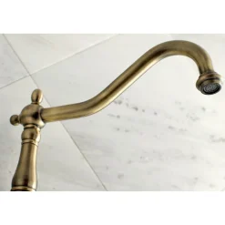 Kingston Brass Heritage Two Handles Wall Mount Tub Filler