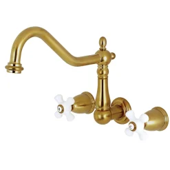Kingston Brass Heritage Two Handles Wall Mount Tub Filler