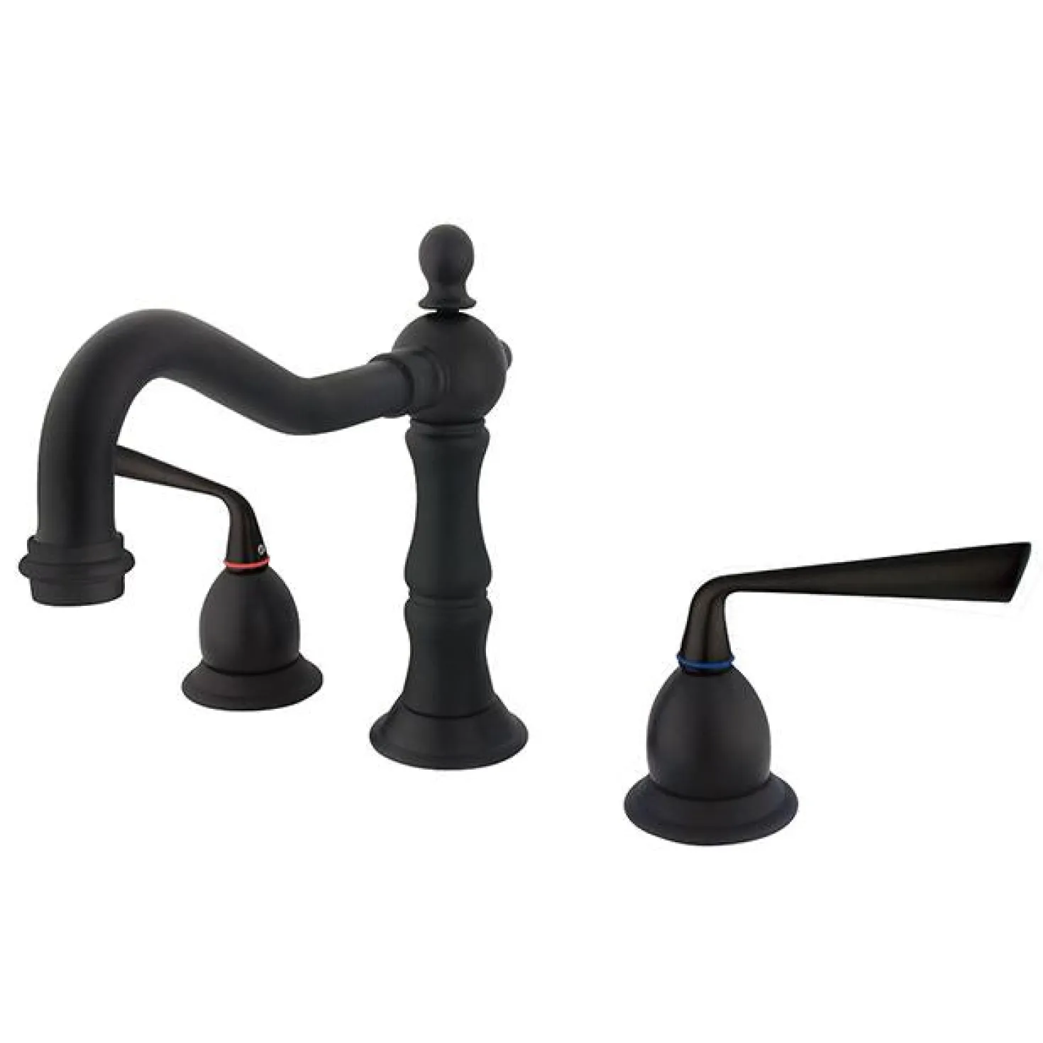 Kingston Brass Heritage Two Handle 8" to 14" Widespread Three Hole Lavatory Faucet with Brass Pop-up