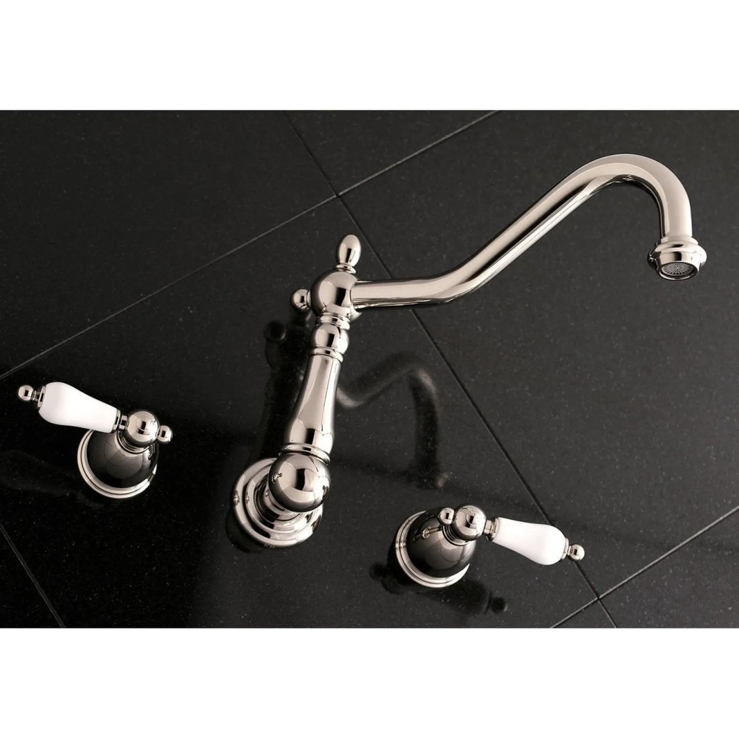Kingston Brass Heritage Two-Handle Wall Mount Tub Filler