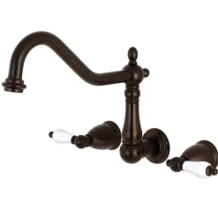 Kingston Brass Heritage Two-Handle Wall Mount Tub Filler